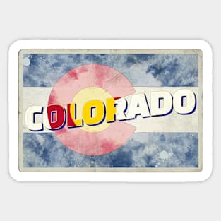 Colorado vintage style retro souvenir Sticker